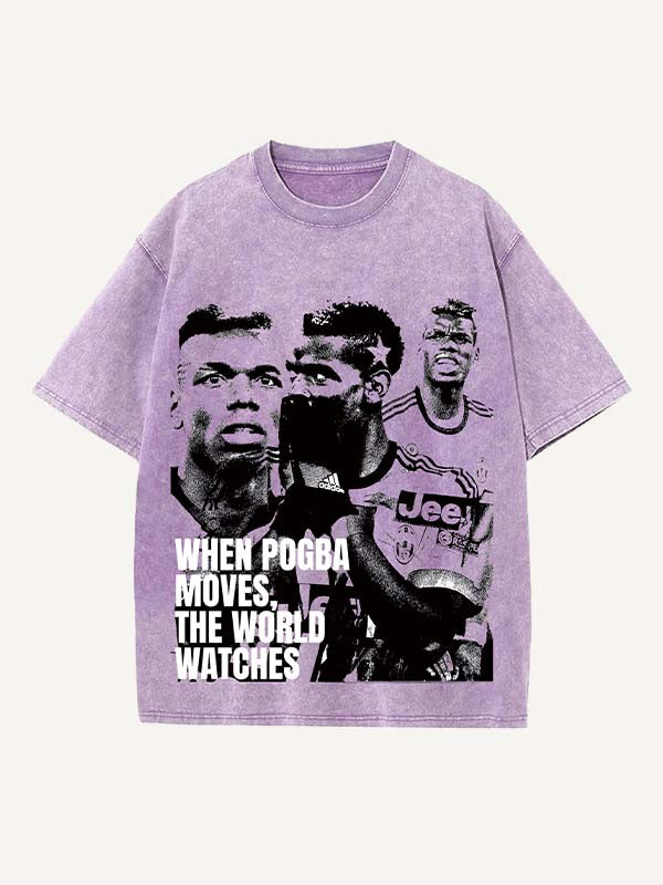Paul Pogba Print Round Neck T-shirt
