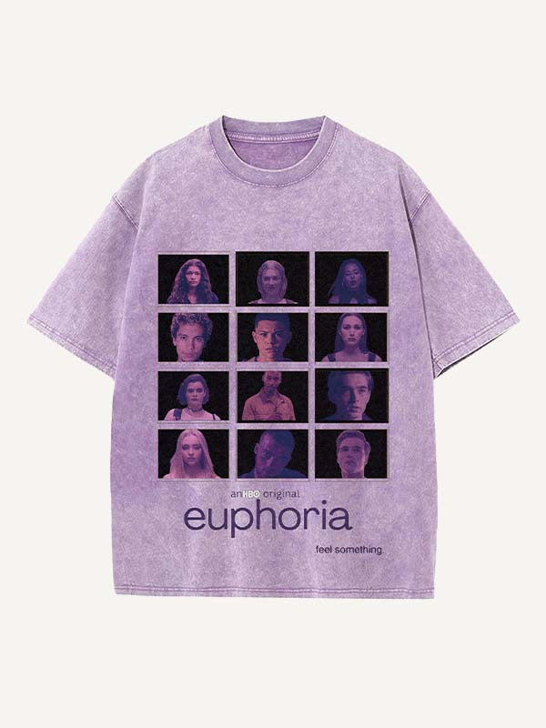 Euphoria Print Round Neck T-shirt