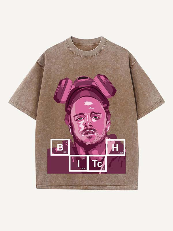 Breaking Bad Print Round Neck T-shirt