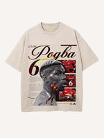 Paul Pogba Print Round Neck T-shirt