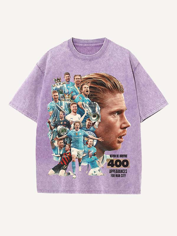 Kevin De Bruyne Print Round Neck T-shirt