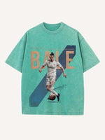 Gareth Bale Print Round Neck T-shirt