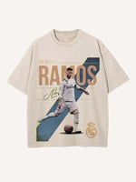 Sergio Ramos Print Round Neck T-shirt