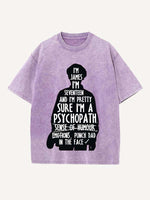 The End of the Fxxxing World Print Round Neck T-shirt