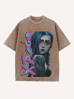 Arcane Print Round Neck T-shirt