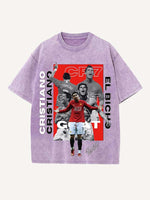 Cristiano Ronaldo Print Round Neck T-shirt