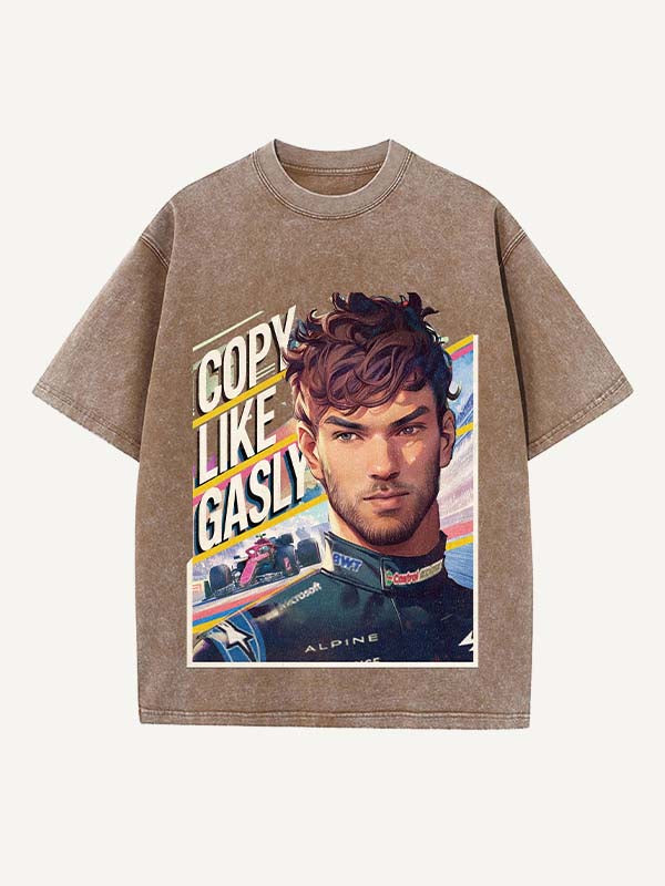 Pierre Gasly Print Round Neck T-shirt