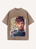 Pierre Gasly Print Round Neck T-shirt
