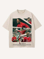 Cristiano Ronaldo Print Round Neck T-shirt