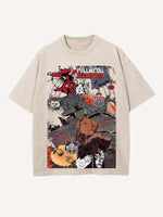 Fullmetal Alchemist Print Round Neck T-shirt