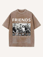 Friends Print Round Neck T-shirt