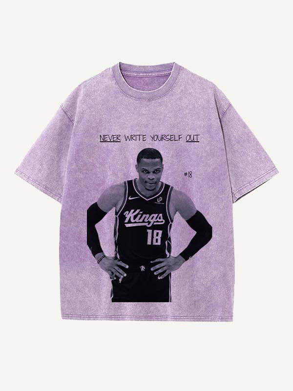 Russell Westbrook Print Round Neck T-shirt