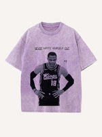 Russell Westbrook Print Round Neck T-shirt