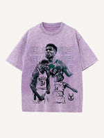 Giannis Antetokounmpo Print Round Neck T-shirt