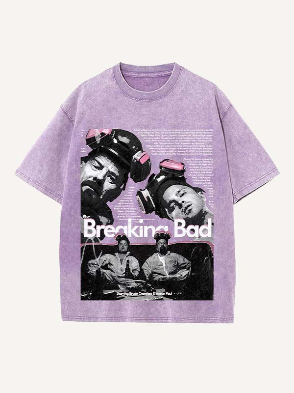 Breaking Bad Print Round Neck T-shirt