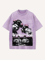Breaking Bad Print Round Neck T-shirt