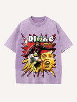 Ronaldinho Print Round Neck T-shirt
