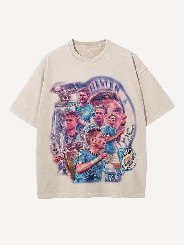 Kevin De Bruyne Print Round Neck T-shirt