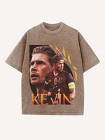 Kevin De Bruyne Print Round Neck T-shirt