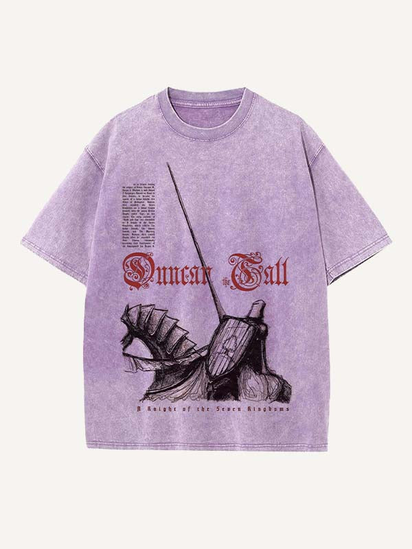 A Knight of the Seven Kingdoms Print Round Neck T-shirt