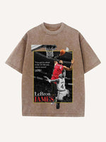 LeBron James Print Round Neck T-shirt
