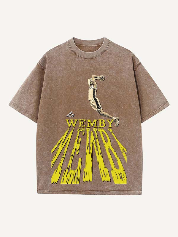 Victor Wembanyama Print Round Neck T-shirt