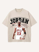 Michael Jordan Print Round Neck T-shirt