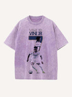 Vinícius Júnior Print Round Neck T-shirt