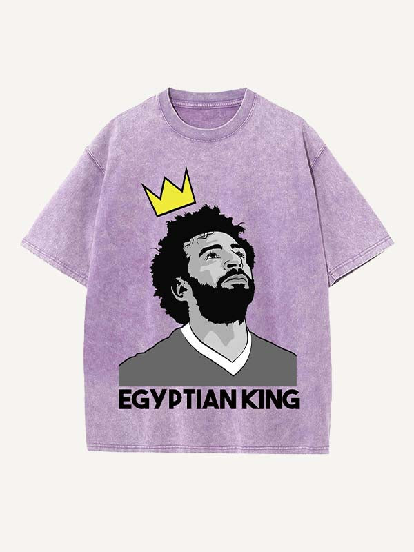 Mohamed Salah Print Round Neck T-shirt