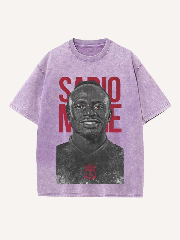 Sadio Mané Print Round Neck T-shirt