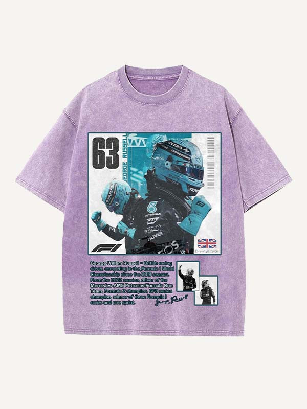 George Russell Print Round Neck T-shirt