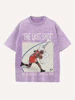 Michael Jordan Print Round Neck T-shirt