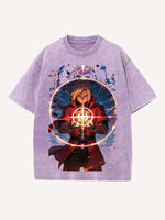 Fullmetal Alchemist Print Round Neck T-shirt