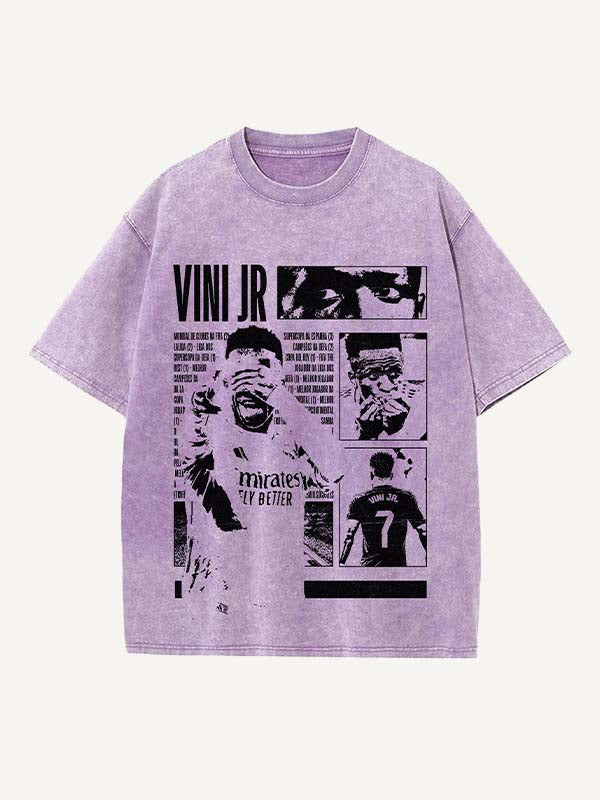 Vinícius Júnior Print Round Neck T-shirt