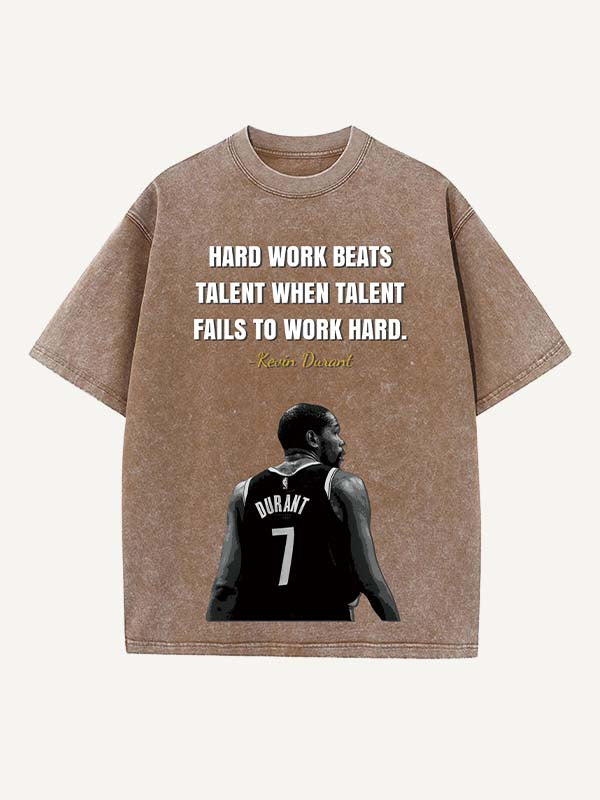 Kevin Durant Print Round Neck T-shirt