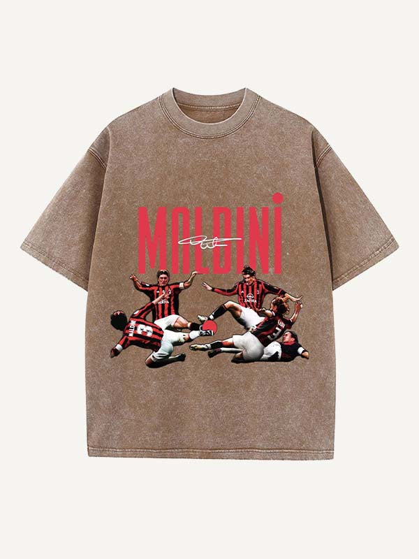 Paolo Maldini Print Round Neck T-shirt