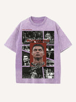 Cristiano Ronaldo Print Round Neck T-shirt