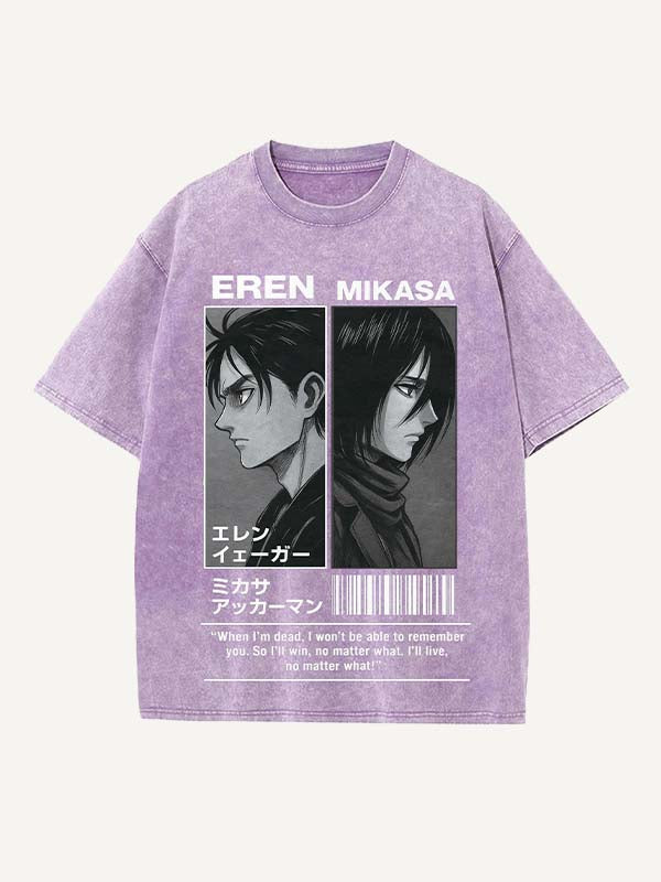 Attack on Titan Print Round Neck T-shirt
