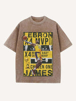 LeBron James Print Round Neck T-shirt