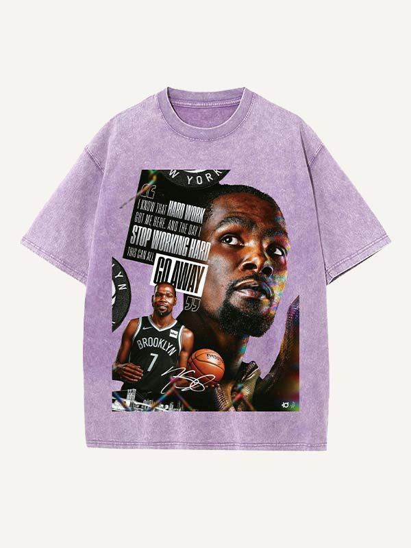 Kevin Durant Print Round Neck T-shirt