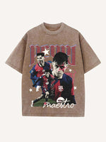 Pedri Print Round Neck T-shirt