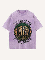The End of the Fxxxing World Print Round Neck T-shirt