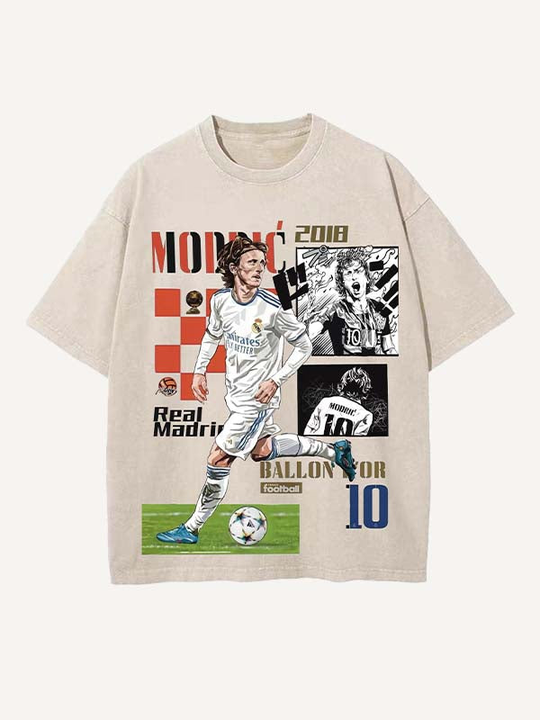 Luka Modrić Print Round Neck T-shirt