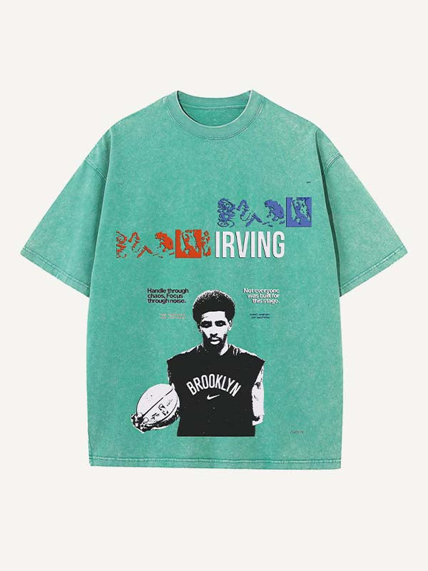 Kyrie Irving Print Round Neck T-shirt