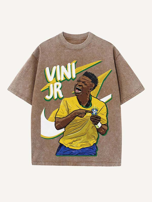 Vinícius Júnior Print Round Neck T-shirt