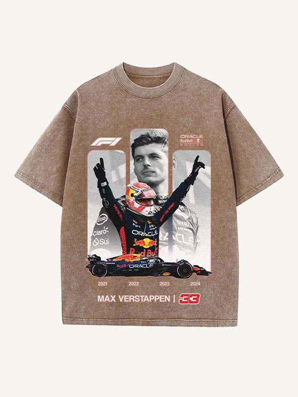 Max Verstappen Print Round Neck T-shirt
