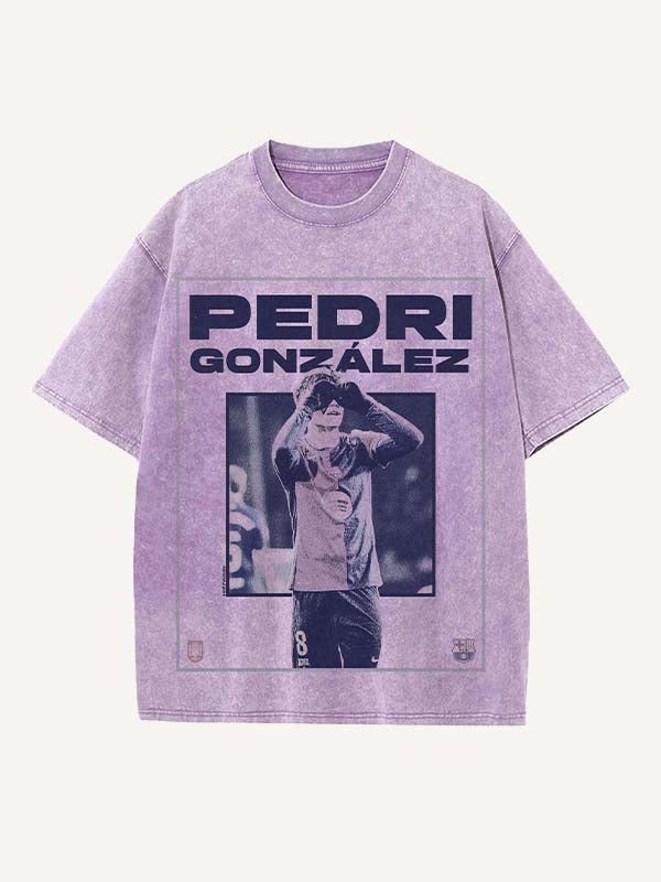 Pedri Print Round Neck T-shirt