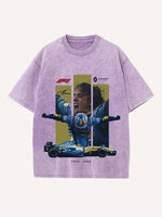 Fernando Alonso Print Round Neck T-shirt