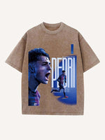 Pedri Print Round Neck T-shirt