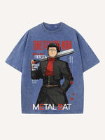 One-Punch Man Print Round Neck T-shirt